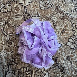 Purple Mesh Bath Loofa NWOT never used